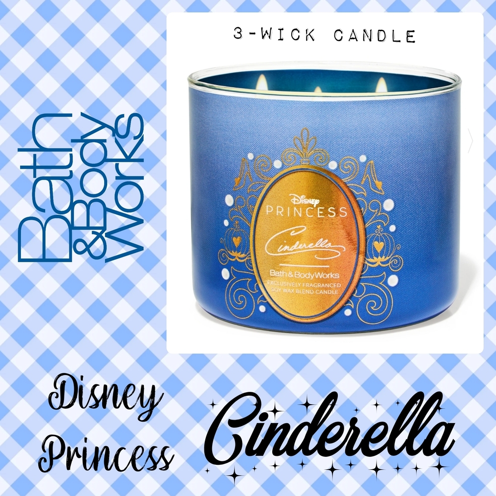 BBW Disney Princess Cinderella 3-Wick Candle